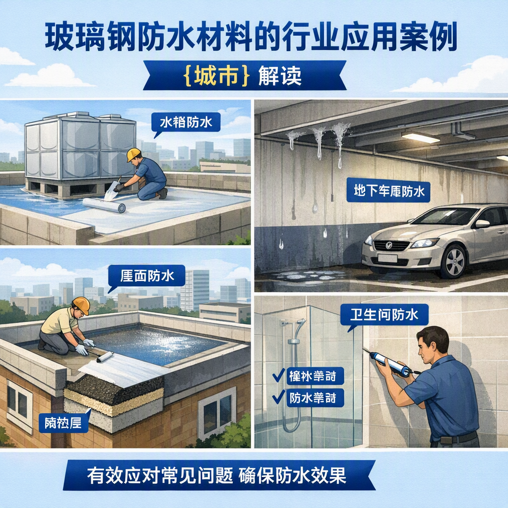 玻璃钢防水材料的行业应用案例,日喀则解读